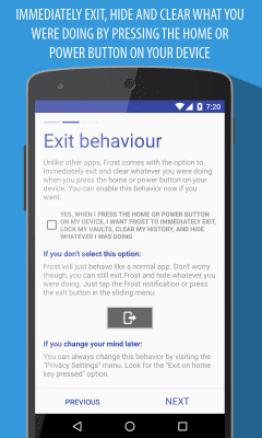 Скриншот приложения Frost Incognito Browser - №5