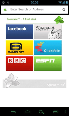 Скриншот приложения *Spearmint Legacy Browser* - №1