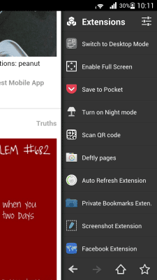 Скриншот приложения Pocket for Next Browser - №2