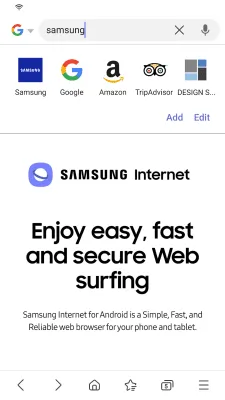 Скриншот приложения Samsung Internet Browser - №1