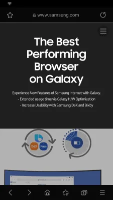 Скриншот приложения Samsung Internet Browser - №2