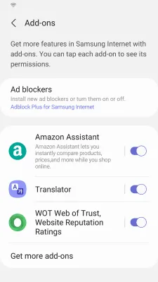 Скриншот приложения Samsung Internet Browser - №8