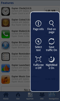 Скриншот приложения Espier Browser - №2
