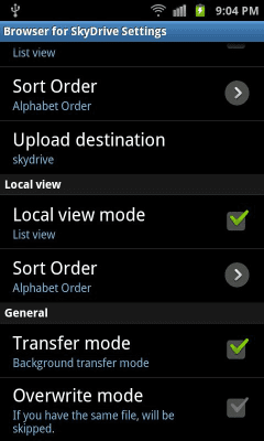 Скриншот приложения Browser for SkyDrive(OneDrive) - №6