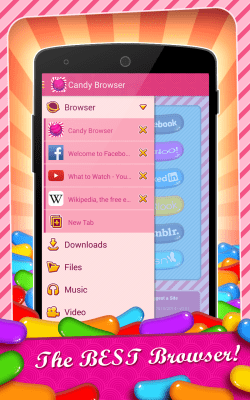 Скриншот приложения Candy Browser for Android - №2