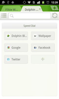 Скриншот приложения Dolphin Browser Mini - №2