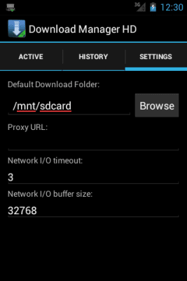 Скриншот приложения Download Manager HD - №5