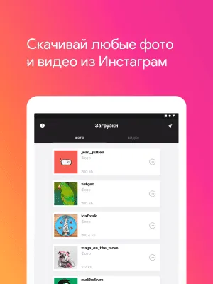 Скриншот приложения Insane — Скачать Фото и Видео из Инстаграм - №4