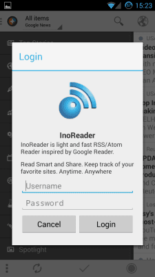 Скриншот приложения InoReader | News+ - №2