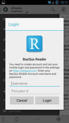 Скриншот приложения BazQux Reader | News+ - №2