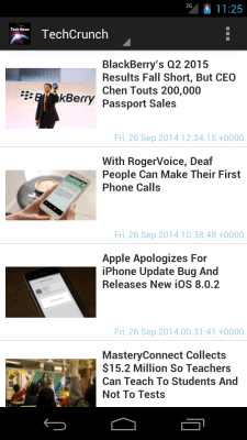 Скриншот приложения Easy RSS Tech News (Geek) - №2