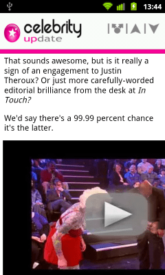 Скриншот приложения Celebrity Update - №5