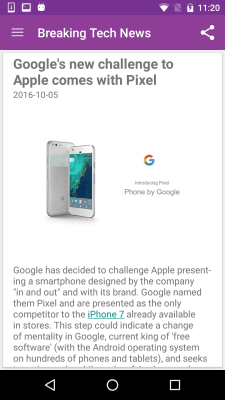 Скриншот приложения Latest Technology News - №3