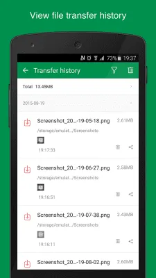 Скриншот приложения Web PC Suite - Передача файлов - №3