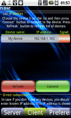 Скриншот приложения WiFi Файловый обменник демо - №2