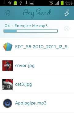 Скриншот приложения Any Send - №3