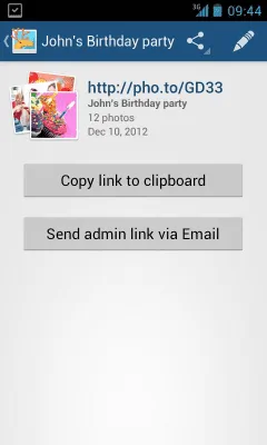 Скриншот приложения Share.Pho.to - №6