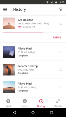 Скриншот приложения Send Anywhere (File Transfer) - №4