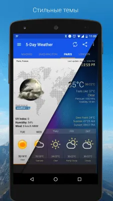 Скриншот приложения Weather & Clock Widget - №3