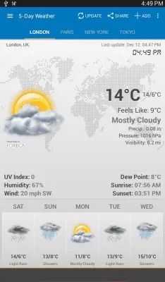 Скриншот приложения Weather & Clock Widget - №7