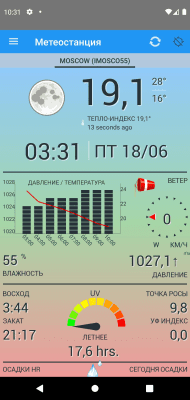 Скриншот приложения Метеорологическая станция - №1