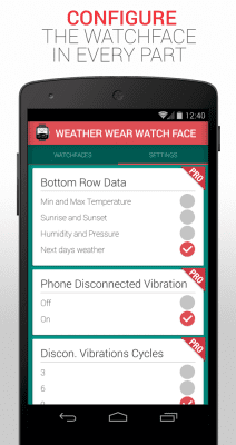 Скриншот приложения Weather Wear Watch Face - №7