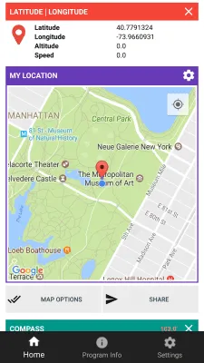 Скриншот приложения Мое местоположение и компас, Погода - №3