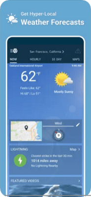 Скриншот приложения WeatherBug – Weather Forecast - №1