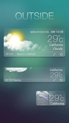 Скриншот приложения Outside GO Weather Widget - №1