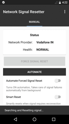 Скриншот приложения Network Signal Resetter Free - №2