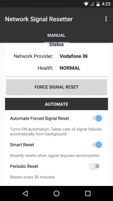 Скриншот приложения Network Signal Resetter Free - №5