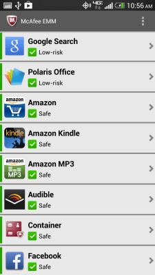 Скриншот приложения McAfee EMM - №7