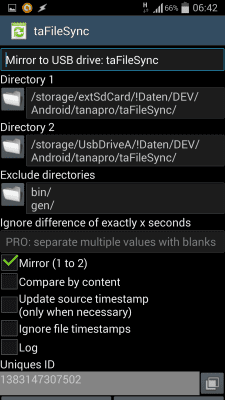 Скриншот приложения taFileSync - №4