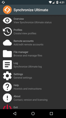 Скриншот приложения Synchronize Ultimate - №5