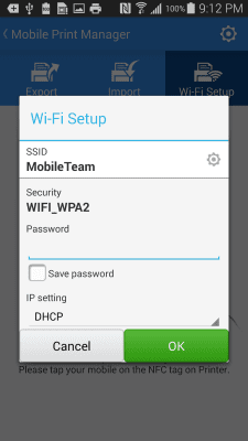 Скриншот приложения Samsung Mobile Print Manager - №4
