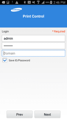 Скриншот приложения Samsung Mobile Print Control - №3