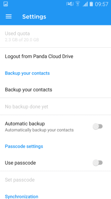 Скриншот приложения Panda Cloud Drive - №2