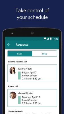Скриншот приложения Microsoft StaffHub - №3