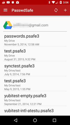 Скриншот приложения PasswdSafe - №2