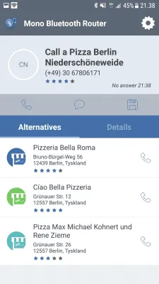 Скриншот приложения Mono Bluetooth Router - №6