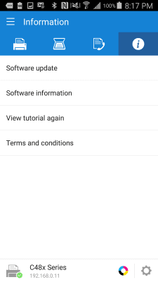 Скриншот приложения Samsung Mobile Print - №4
