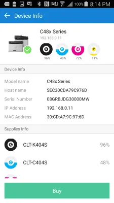 Скриншот приложения Samsung Mobile Print - №5