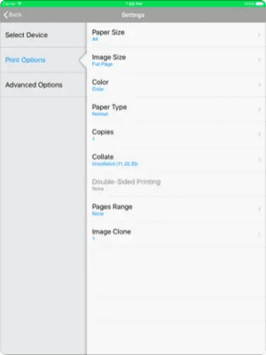 Скриншот приложения HP Samsung Mobile Print - №5