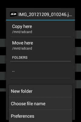 Скриншот приложения Отправить на SD карту - №2
