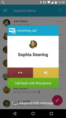 Скриншот приложения Forward SMS texting w/ 2phones - №4