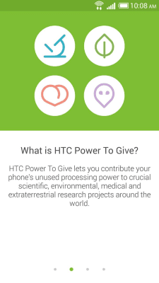 Скриншот приложения HTC Power To Give - №4