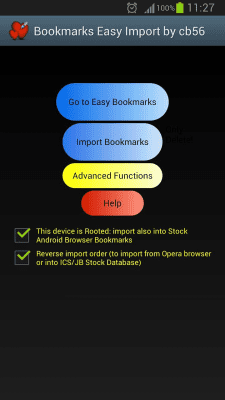 Скриншот приложения Bookmarks Easy Import - №1