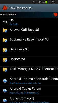 Скриншот приложения Bookmarks Easy Import - №3