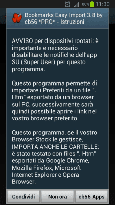 Скриншот приложения Bookmarks Easy Import - №6