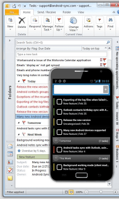 Скриншот приложения Outlook Task - USB Sync - №1